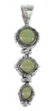 Turquoise And Silver Slide Pendant VX55745